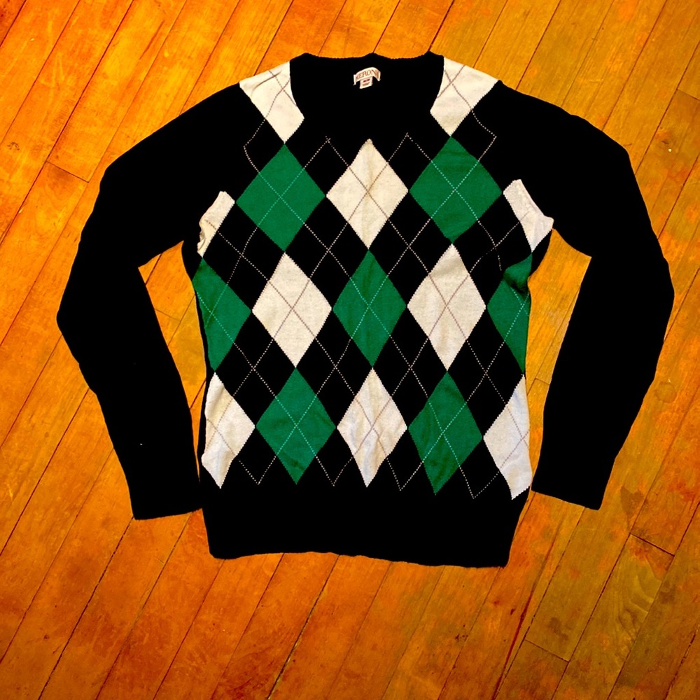 Merona Argyle Sweater size medium